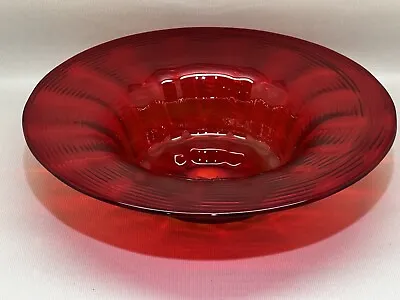 Buy Large 27.5 Cm Orange / Red Whitefriars Glass Bowl (Y2 976) • 37.50£