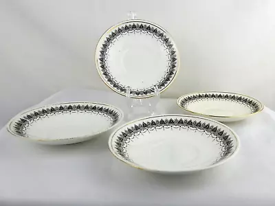 Buy Antique Shelly China Saucers X4 C1916-25 Pattern No 11206/6 • 9.99£