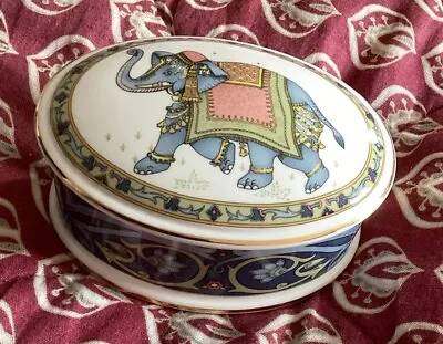 Buy Vintage (1992) Wedgwood Blue-elephant Bone China Large Trinket Box. Ex Con • 15.50£