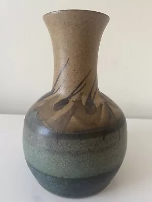 Buy Scottish Studio Pottery Vase Brown/turquoise • 19.95£