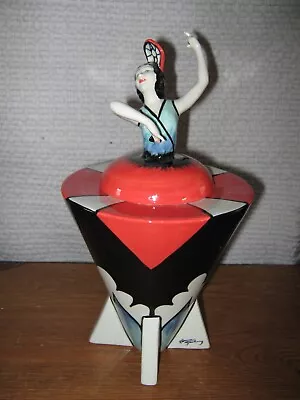 Buy LORNA BAILEY RARE DECO DANCING LADY Lidded POT LIMITED EDITION NUMBER 29/75 • 180£