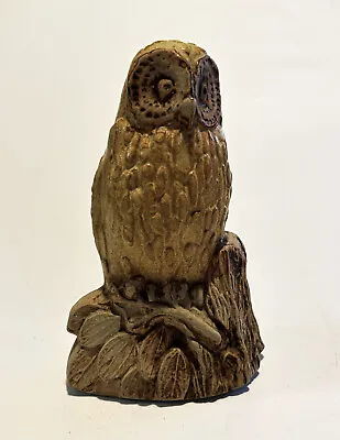 Buy Bernard Rooke, (likely) Studio Pottery Model Of An Owl On Tree Stump • 75£