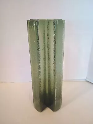 Buy Gullaskruf Sweden Green Cross Vase Bodil Kjaer Design MCM 10.5  • 120.46£