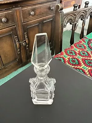 Buy Art Deco Wedge Shape Cut Glass Scent Bottle  • 4£