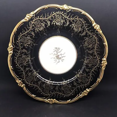 Buy Superb Royal Cauldon Porcelain / China Black King’s Dinner Plate  (or174) • 25£