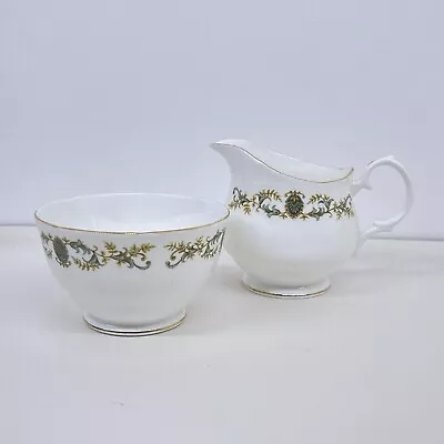 Buy Duchess Romana Bone China Set - Vintage Sugar Bowl & Creamer Jug Patterned :H2 • 17.99£