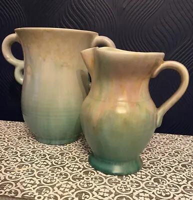 Buy Pair Of Early Vintage Beswick Pots - Number 558 Vase & 155 Jug Dripware Pieces • 38£