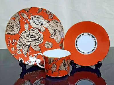Buy Wedgwood Bone China Trio Set From The Vibrance Collection In Bold Orange • 39.99£