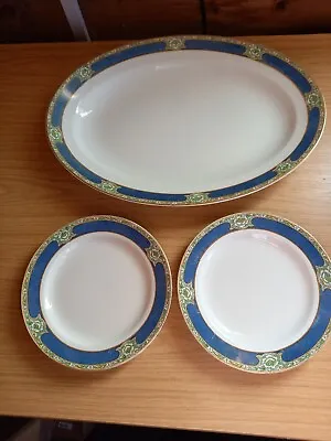 Buy 3pcs X Vintage WH Grindley Oval Serving Plate/ Platter + Side Plates - GOODWOOD • 20£