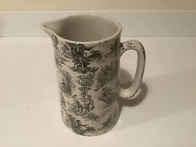 Buy Lord Nelson Ware  Jug  Black And White  Toile Design • 21£