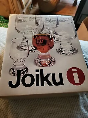 Buy 6 Vtg Rare Tapio Wirkkala Iittala JOIKU Scandinavian 10cl Glasses Finland In Box • 94.83£