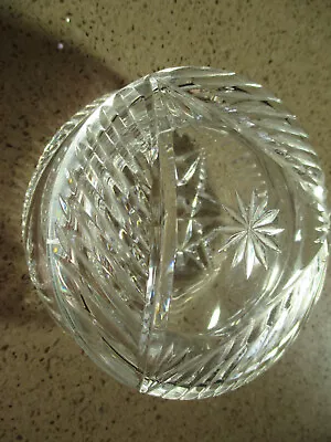 Buy Lovely Vintage Cut Glass Small Bowl With Lid • 5.99£