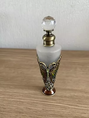Buy Vintage Frosted Glass Art Nouveau Style Perfume Bottle. • 9.95£