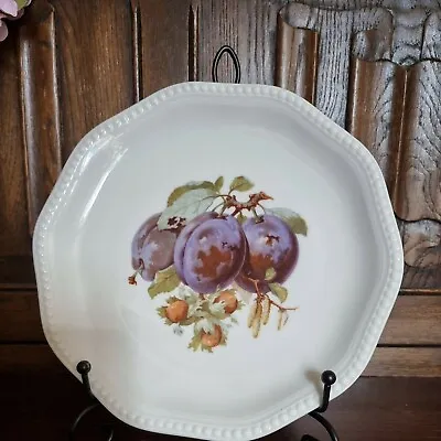 Buy Antique Modell PH Rosenthal Bavaria Octagonal Plate Fruit Plum Plate E 9  • 9£