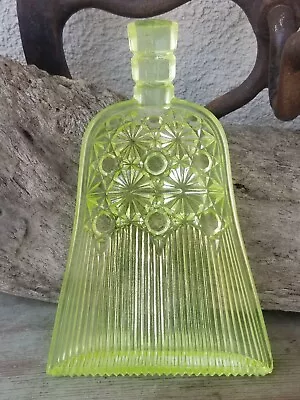 Buy Rare Duncan Daisy And Button/Vaseline Glass Whisk Broom Novelty Nut Dish GLOWS! • 56.90£