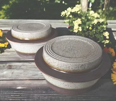 Buy Vintage Purbeck Pottery 'Portland'  X 2 Lidded Oven To Table Dishes Tureens • 49.99£