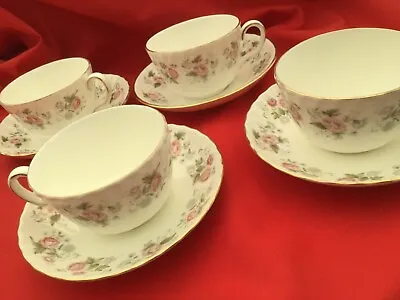 Buy Minton Spring Bouquet Teaset  4 Cups And Saucers. • 13.95£