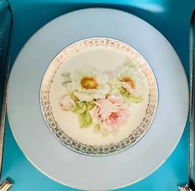 Buy Vintage Clarice Cliff Newport Pottery Rose Floral Plate  • 15.99£