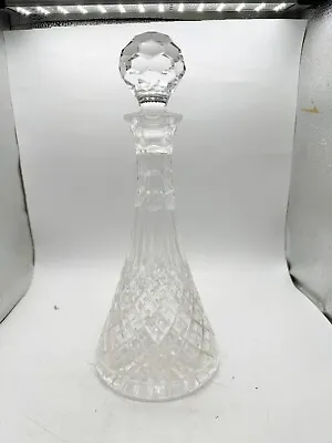Buy Vintage Antique Tall Cut Glass Crystal Decanter • 22.99£