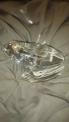 Buy Baccarat France Crystal Princess & The Crown Frog Paperweight  • 182.50£