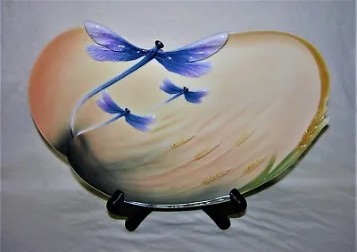 Buy Franz Porcelain Dragonfly Plate FZ0051 • 56.58£