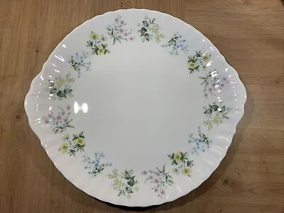 Buy MINTON BONE CHINA SPRING VALLEY LARGE CAKE PLATE FOR AFTERNOON TEA 31cm X 29cm • 8.99£