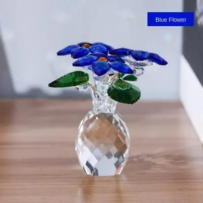 Buy Forget-Me-Not Flowers Blue Crystal Flowers Ornaments  Office • 12.29£