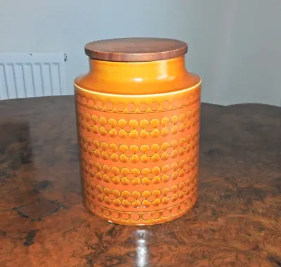 Buy Vintage Retro Hornsea Saffron Biscuit Barrel • 18.99£