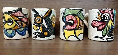 Buy Four Talavera Mexican Pottery Mugs • 30£