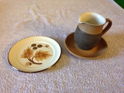 Buy Denby Cotswold Milk Jug With Side Plate And Saucer • 4.99£