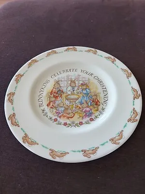 Buy ROYAL DOULTON BUNNYKINS CHRISTENING PLATE And Cup 1936 • 4£