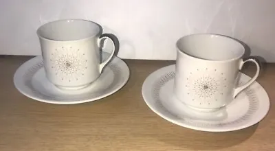 Buy Vintage Royal Doulton Morning Star Pair Of Tea Cup And Saucer • 9.99£