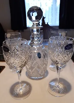 Buy  Royal Doulton Knightsbridge  Finest Crystal Glasses + Decanter. Unused FREEPOST • 19.99£