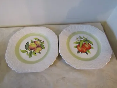 Buy Lord Nelson Pottery Pair Of Fruit Decorative Plates 21cm X 21cm • 9.99£