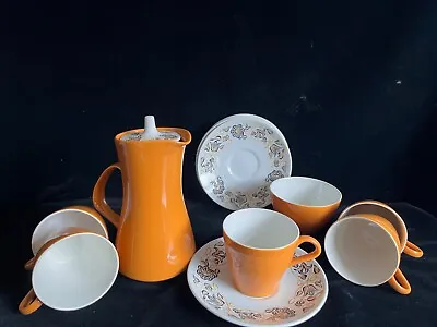 Buy Poole Pottery Desert Song Retro 1960's/ 70's Coffee Set - Pat Summer • 80£