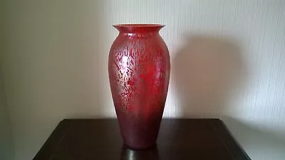 Buy Large Royal Brierley Iridescent Studio Art Glass Vase Signed • 59.95£