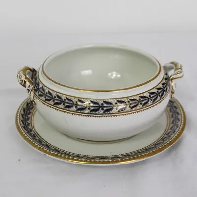 Buy Keeling And Co Antique Losol Ware Serving Dish & Saucer • 10£