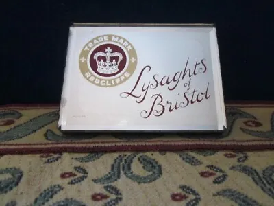 Buy Antique LYSAGHTS Of Bristol Mirrored Glass Advert Paperweight Pre 1921 FREE P&P • 14£