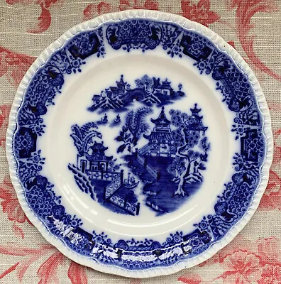 Buy *BRISTOL ALKALON CHINA MANDARIN PATTERN FLOW BLUE WILLOW SIDE PLATE 18.5 Spares • 25£