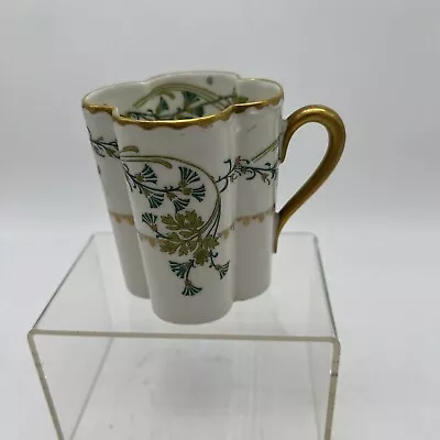 Buy Haviland Limoges Chocolate Cup Flowers And Vines Pattern Vintage Clover Shape • 27.99£