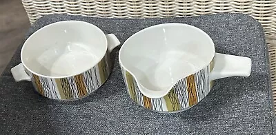Buy Midwinter Sienna Mid Century Modern Gravy Boat And Cream Soup Bowl England • 16.40£