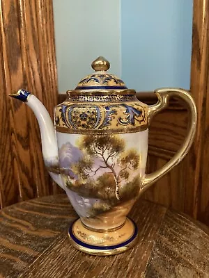 Buy Vintage Noritake Art Deco Coffee /Tea/Chocolate Pot Porcelain Hand -Painted 6.5  • 113.84£