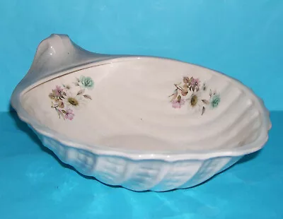 Buy Rockingham Pottery Attractive Shell Design / Floral Decals Centre Display Dish. • 30£