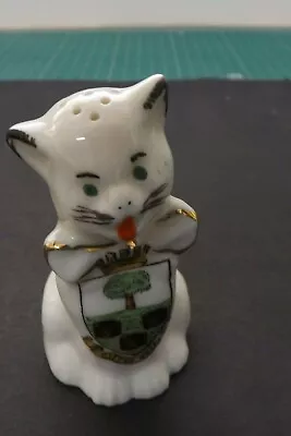 Buy Carlton Crested China Cat Pepper City Of Wells  7cms High C123 • 4.99£