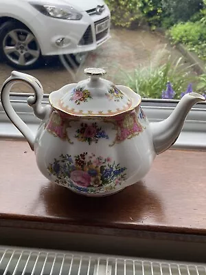 Buy Lovely Rare Vintage Royal Albert Lady Carlyle Bone China Lidded Teapot A50 • 40£