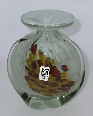 Buy Mdina Malta Signed Onion Shaped Glass Bud Stem Vase • 14.99£