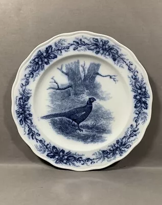 Buy Royal Cauldon England Flow Blue Transferware Pheasant Plate • 57.49£