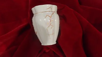 Buy Rare Beautiful Small Irish Belleek Vase Cherry Blossom Design Display Piece Vgc  • 5.99£