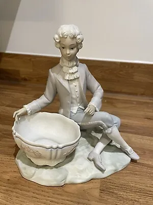 Buy Lladro Figurine 1970’s Man With Jewellery Bowl Spanish Vintage Collectible • 60£