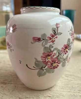 Buy Ulmer Keramik 5 In Vase 1940s Germany, Floral Hand Painted Pattern 115/1 • 11.38£